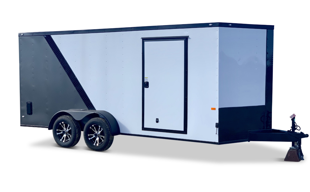 8x16 tandem axle enclosed cargo trailer