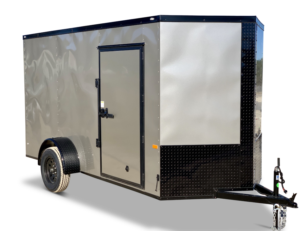 8x16 single axle enclosed cargo trailer