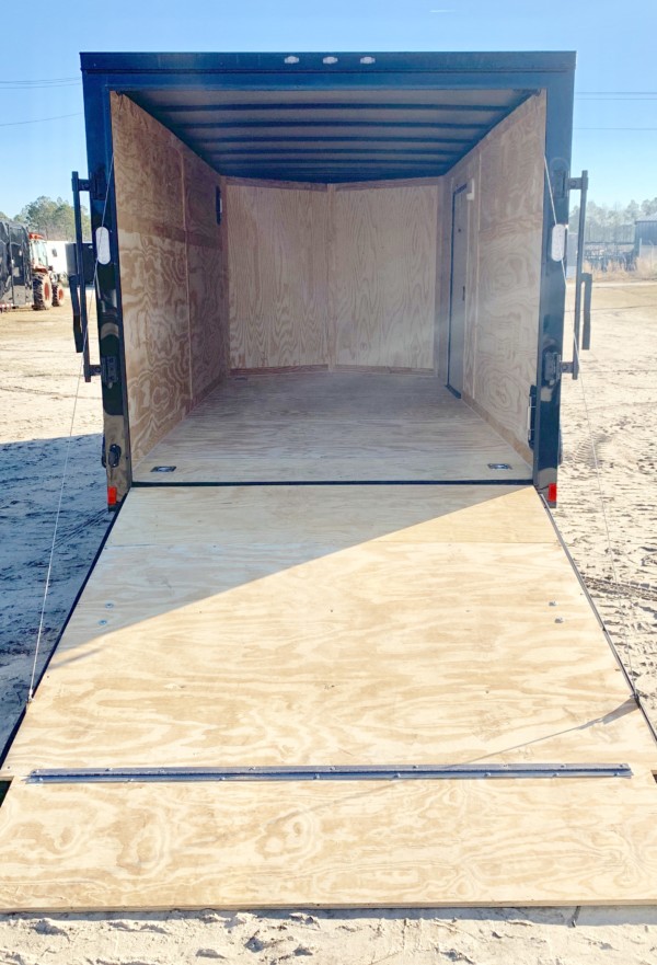 inside a 7x16 cargo trailer